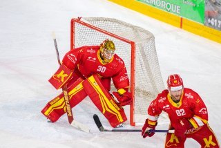 Le dernier rempart Remo Giovannini a disputé face à Coire son 300e match avec le club de la Cité du Soleil.